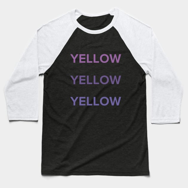 Yellow Baseball T-Shirt by Malina